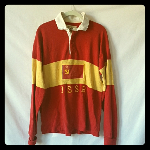 Vintage Long Sleeve Polo by Dehen - Picture 1 of 5